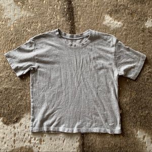 Hollister grey cropped baby tee